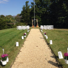 Outdoor Wedding Ceremony at the Water Witch Club in Highlands NJ