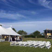 Tented Wedding Reception at the Sandy Hook Chapel in Sandy Hook NJ