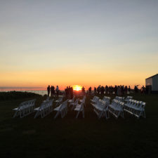 Sunset Beachfront Wedding Reception at the Sandy Hook Chapel in Sandy Hook NJ