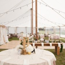 Tented Wedding Reception at the Sandy Hook Chapel in Sandy Hook NJ